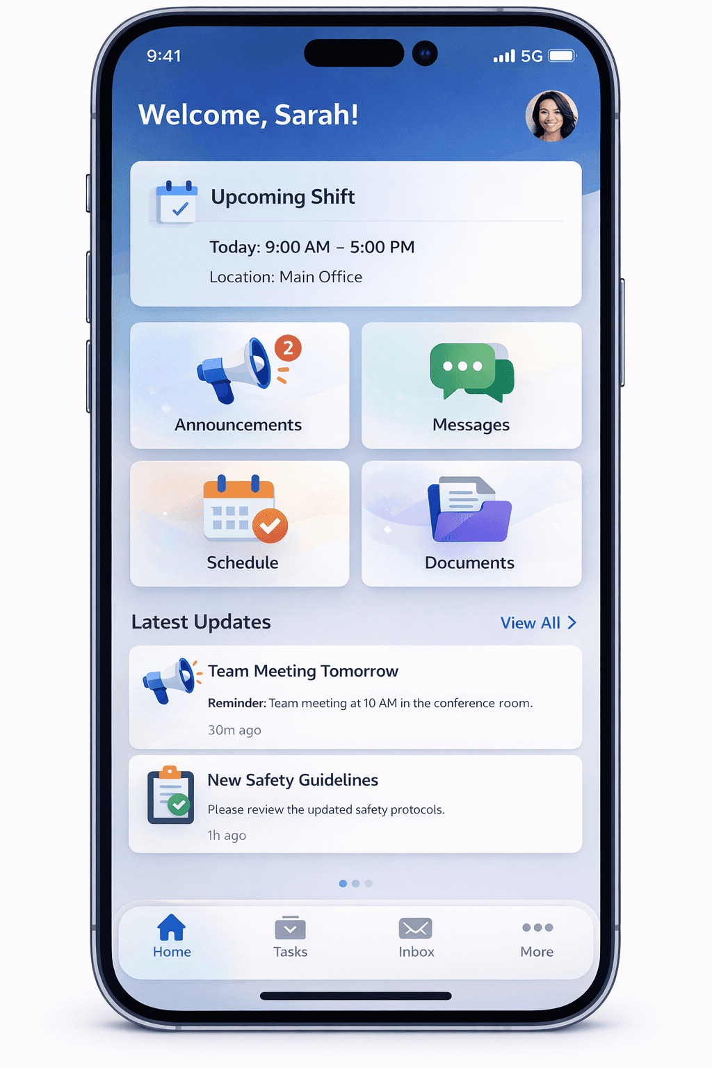 Employee Communication App screenshot