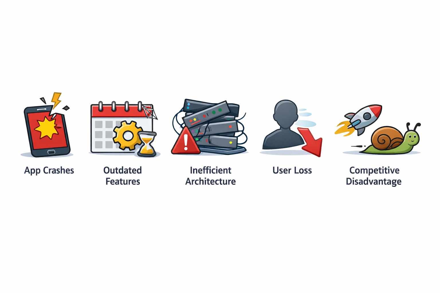 Problemas comunes de aplicaciones móviles que necesitan mejora